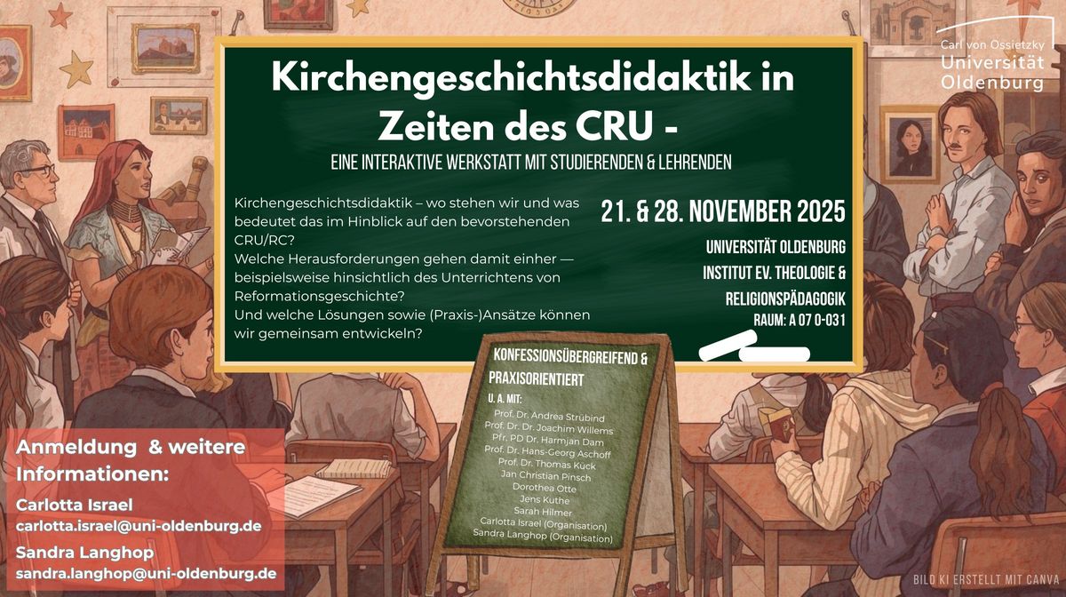 Interaktive Werkstatt zur Kirchengeschichtsdidaktik in Oldenburg mit Paderborner Beteiligung
