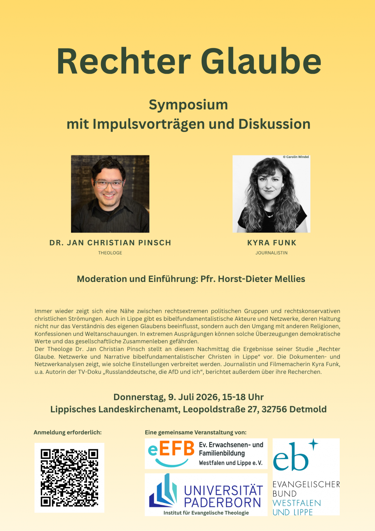 Symposium „Rechter Glaube“ im Landeskirchenamt in Detmold