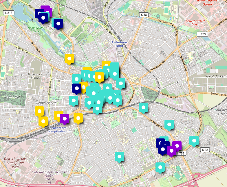 Screenshot der Openstreetmap-Karte. Klicken für die interaktive Karte.